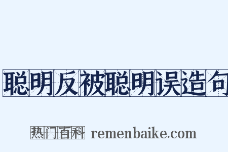 聪明反被聪明误造句是什么意思的图片